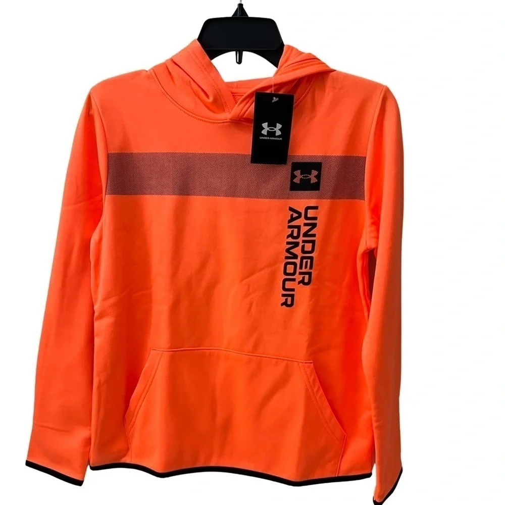Under Armour NWT Neon Orange hoodie - size Large